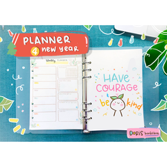  Sổ viết Handmade Doris - Planner New Year (Dot grid) 