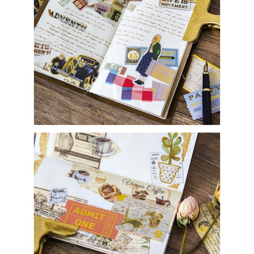  Sticker mã STK01 trang trí scrapbook, sổ tay planner,.. [027] 