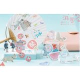  Bộ sticker tone màu pastel nhẹ nhàng siêu dễ thương trang trí sổ tay, scrapbook,.. [ 052 ] 