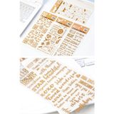  Sticker ánh nhũ AN001 trang trí scrapbook, sổ tay planner,.. [ 021 ] 