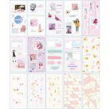  Sticker bộ 30 tờ chủ đề - Cô gái - trang trí scrapbook, sổ tay planner, … [18-04] 