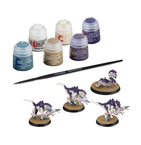  Warhammer 40,000 Tyranids: Termagants and Ripper Swarm + Paints Set 