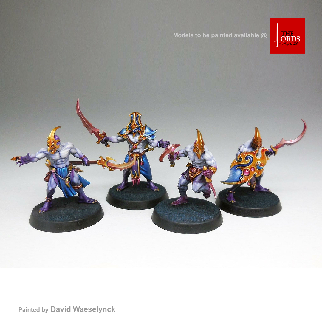 Figurines Warhammer Disciples De Tzeentch Acolytes Kairic - Glaives Maudites, Age Of Sigmar, à Monter Et Peindre