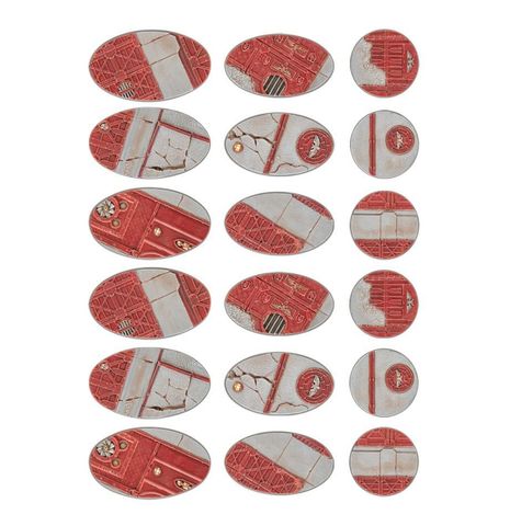  Warhammer 40,000 Sector Imperialis Citadel  60mm Round Bases and 75mm x90mm Oval Base 