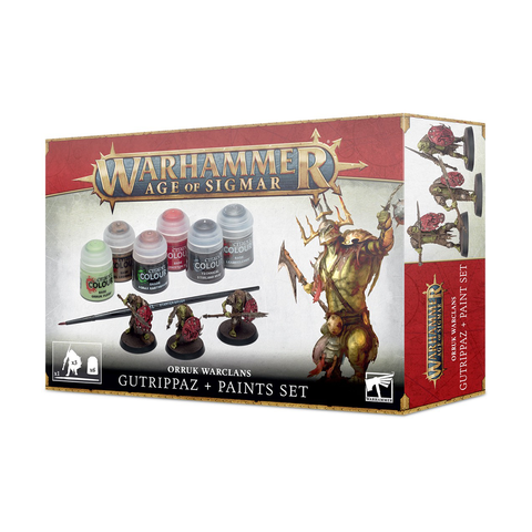  Warhammer Age of Sigmar: Orruk Warclans Gutrippaz + Paints Set 