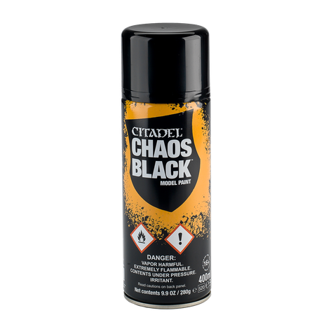  Sơn xịt: Citadel Chaos Black Model Paint 
