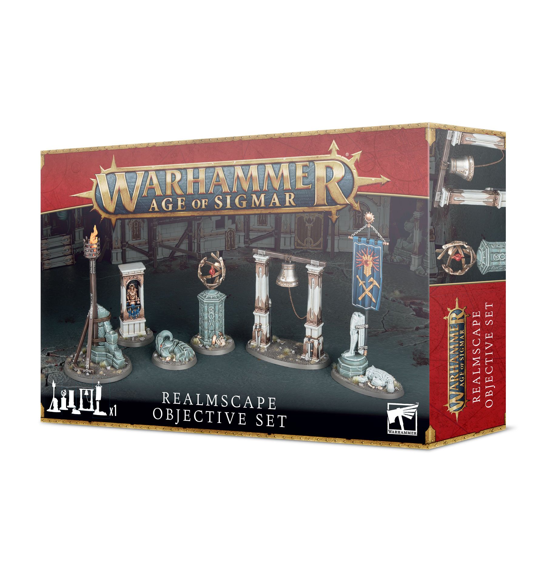  Warhammer Age of Sigmar: Realmscape Objective Set 
