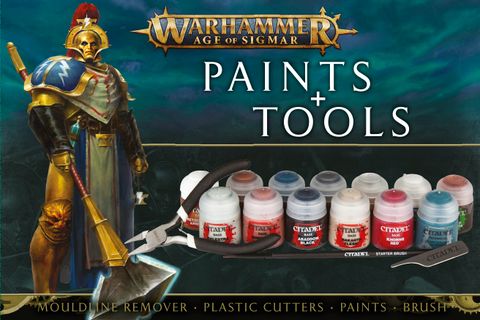  Warhammer Age of Sigmar: Paints and Tools Set 