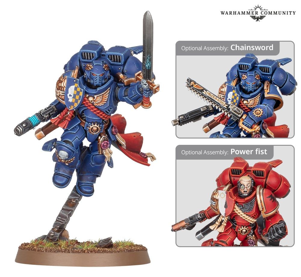  Space Marines: Captain with Jump Pack 