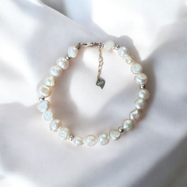 CHUỖI TAY NGỌC TRAI B10573- NGỌC F KÌ DỊ NHIỀU MÀU