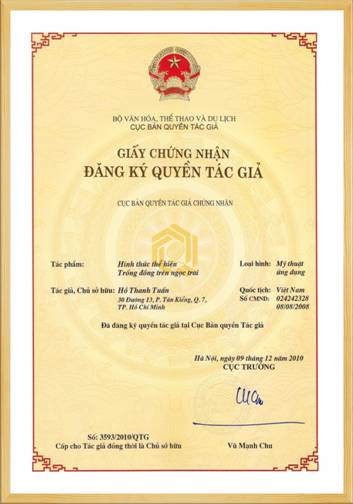 Bằng sáng chế độc quyền Ngọc trai trống đồng