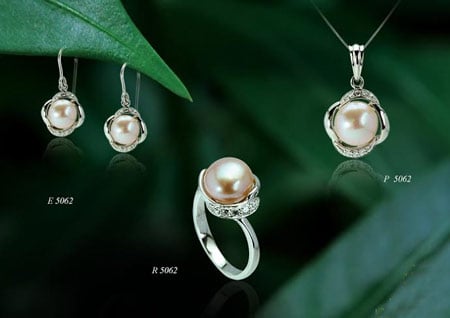 bo trang suc ngoc trai hong