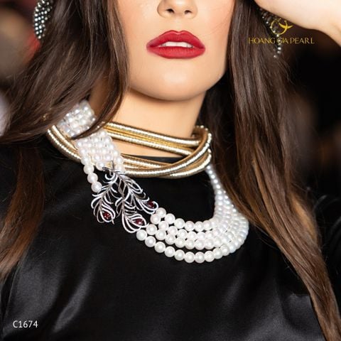 Chuỗi cổ ngọc trai C1674