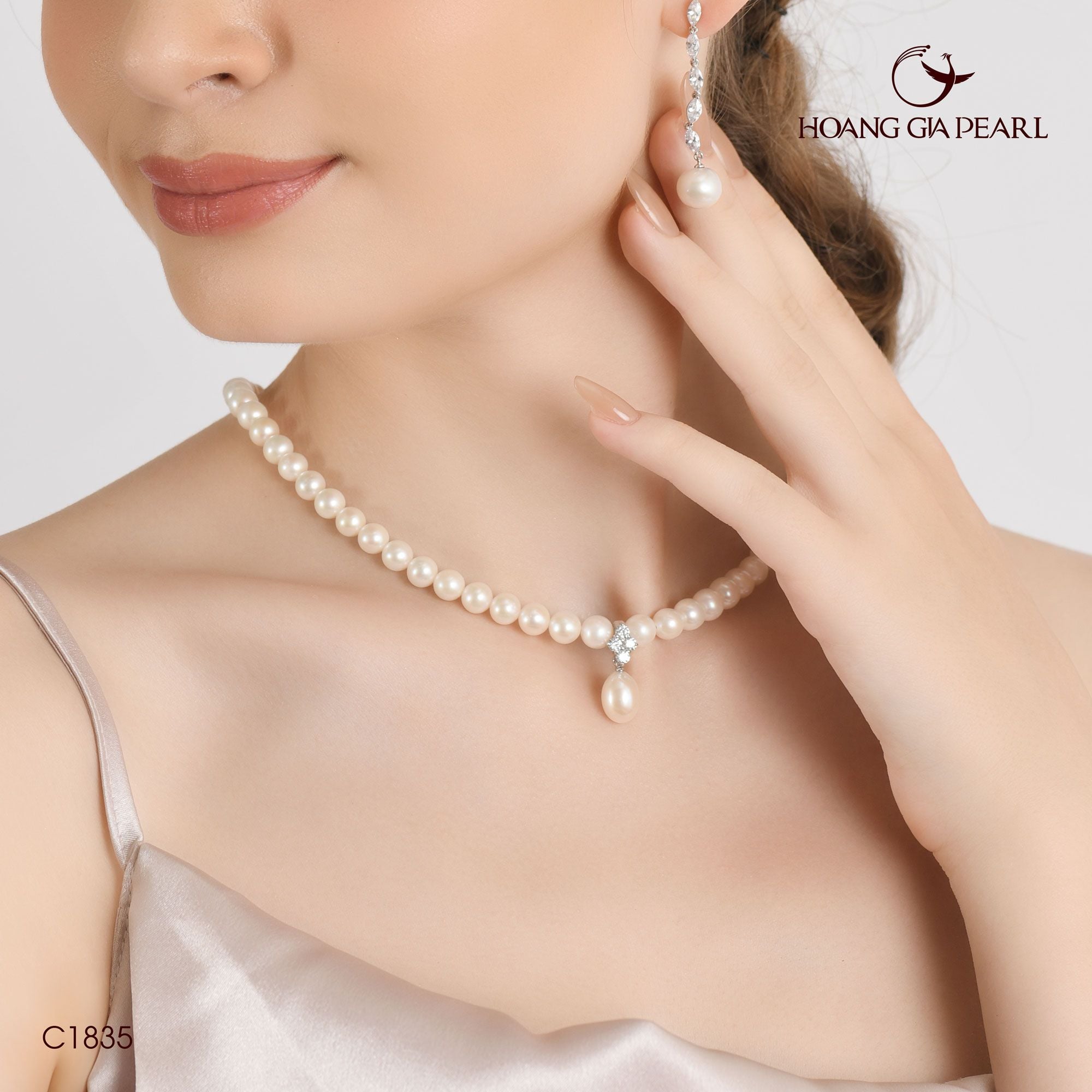 Chuỗi cổ ngọc trai C1835