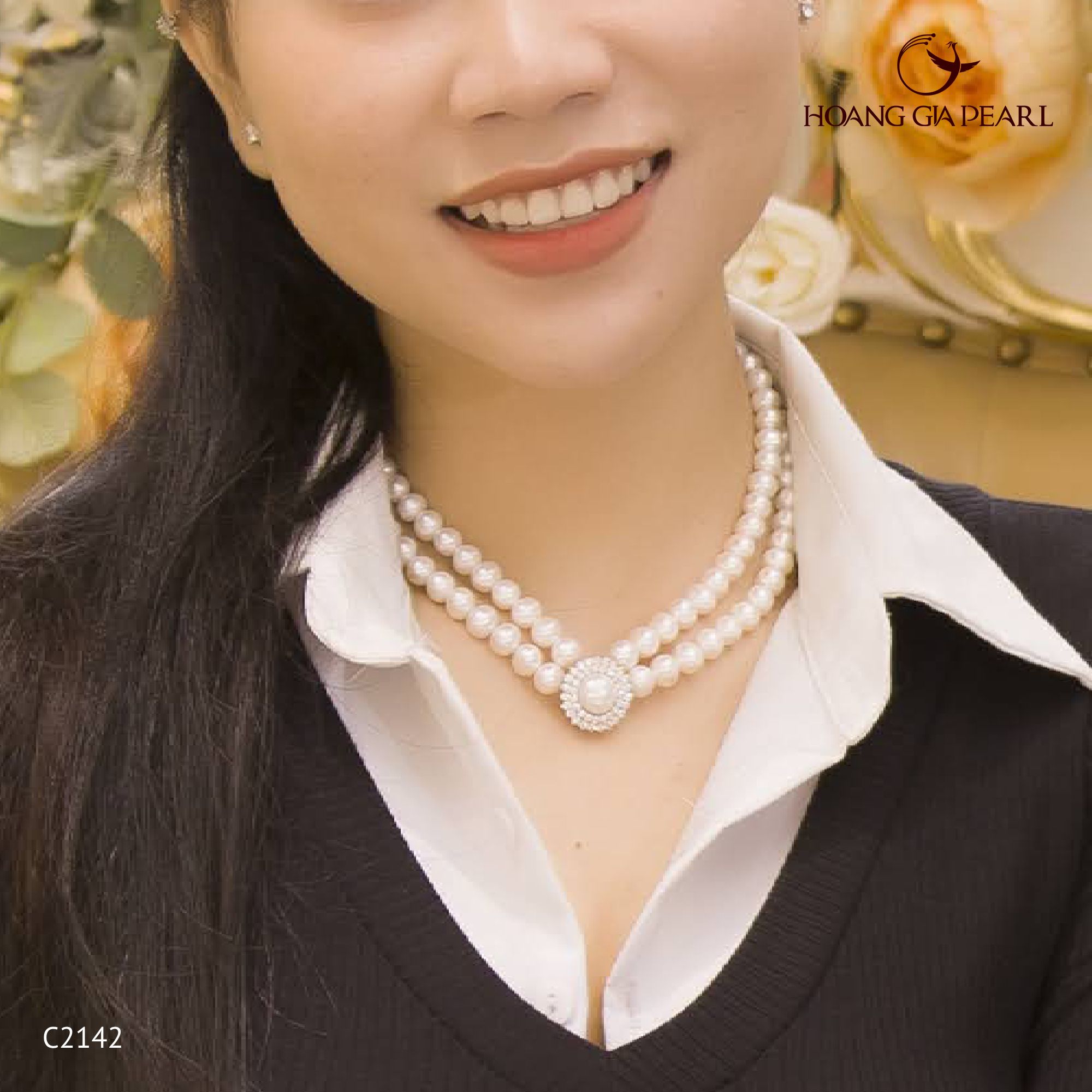 Chuỗi cổ ngọc trai C2142