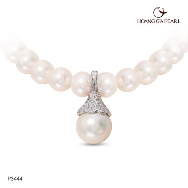 Chuỗi cổ ngọc trai đính mặt P3444