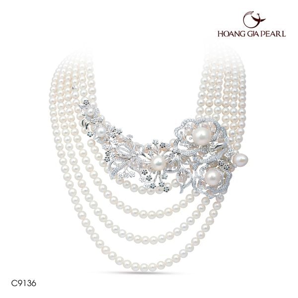 Chuỗi cổ ngọc trai C9136