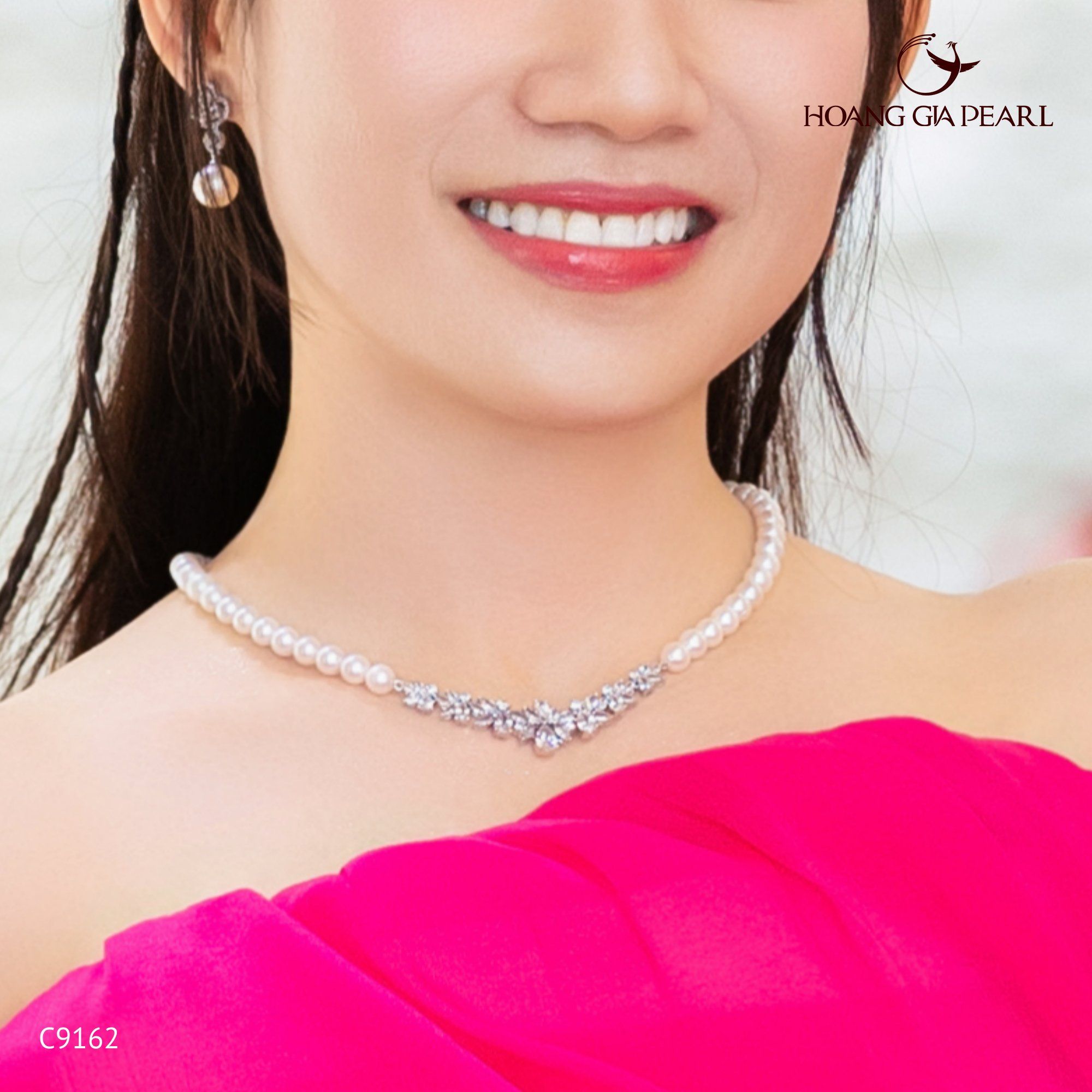 Chuỗi cổ ngọc trai C9162