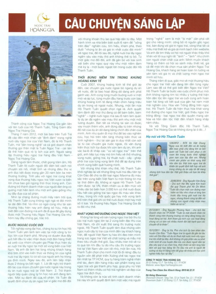 cau chuyen sang lap ngoc trai hoang gia