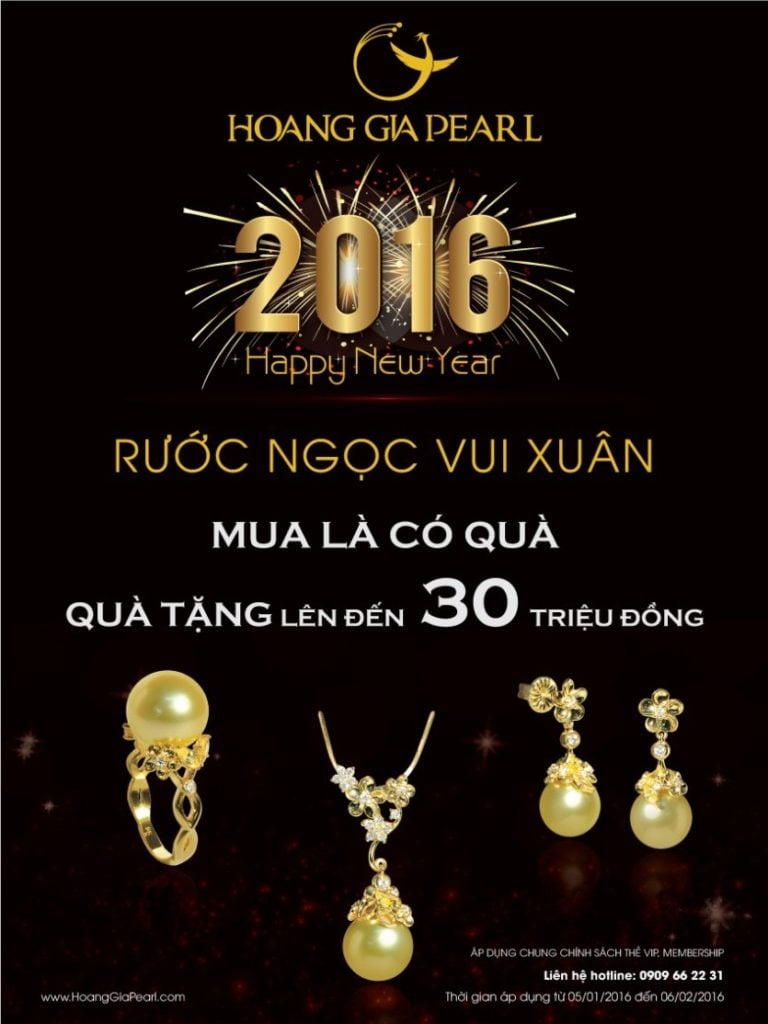 Hoang Gia Pearl tang qua gia tri cho tat ca khach hang khi mua sam tai he thong cua cong ty trong dip nay