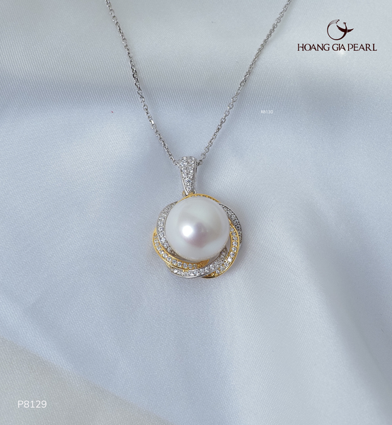 MẶT DÂY CHUYỀN NGỌC TRAI P8129 - NGỌC F