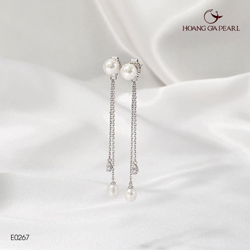 Phụ kiện bông tai ngọc trai E0267