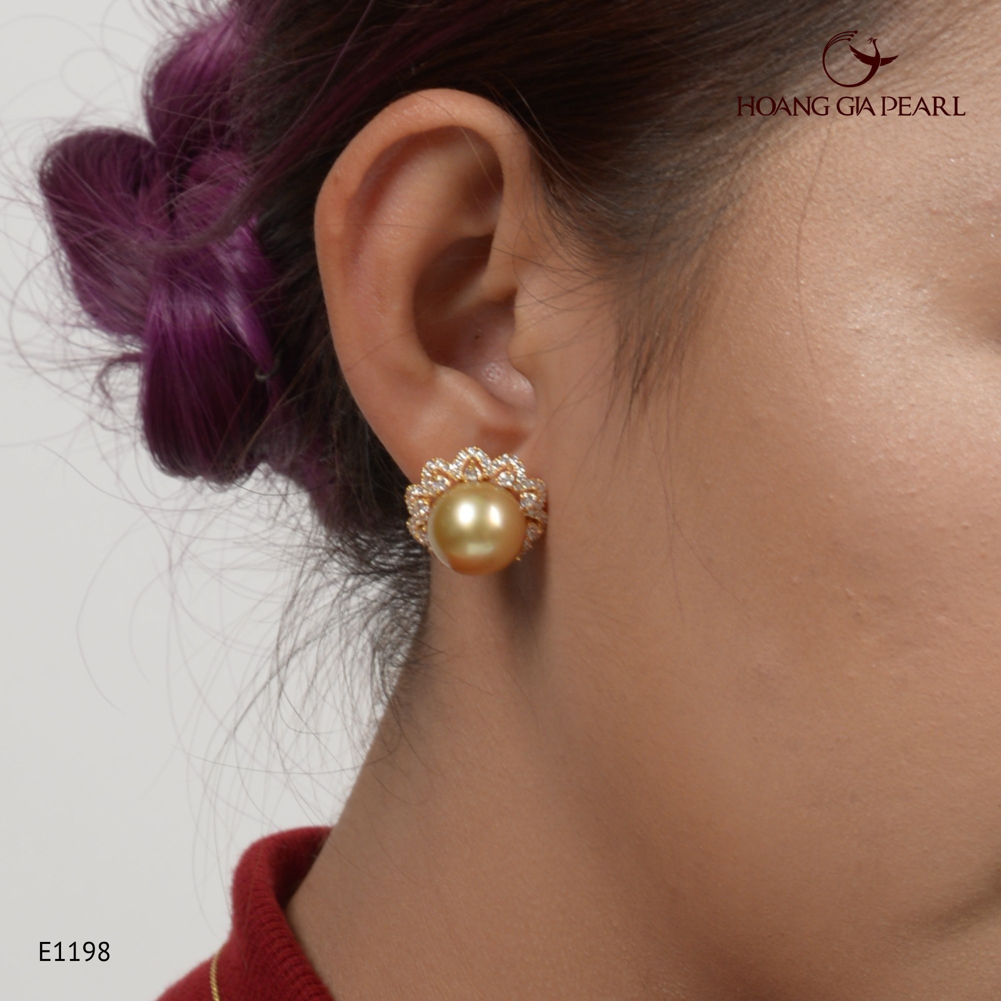 Bông tai ngọc trai E1198