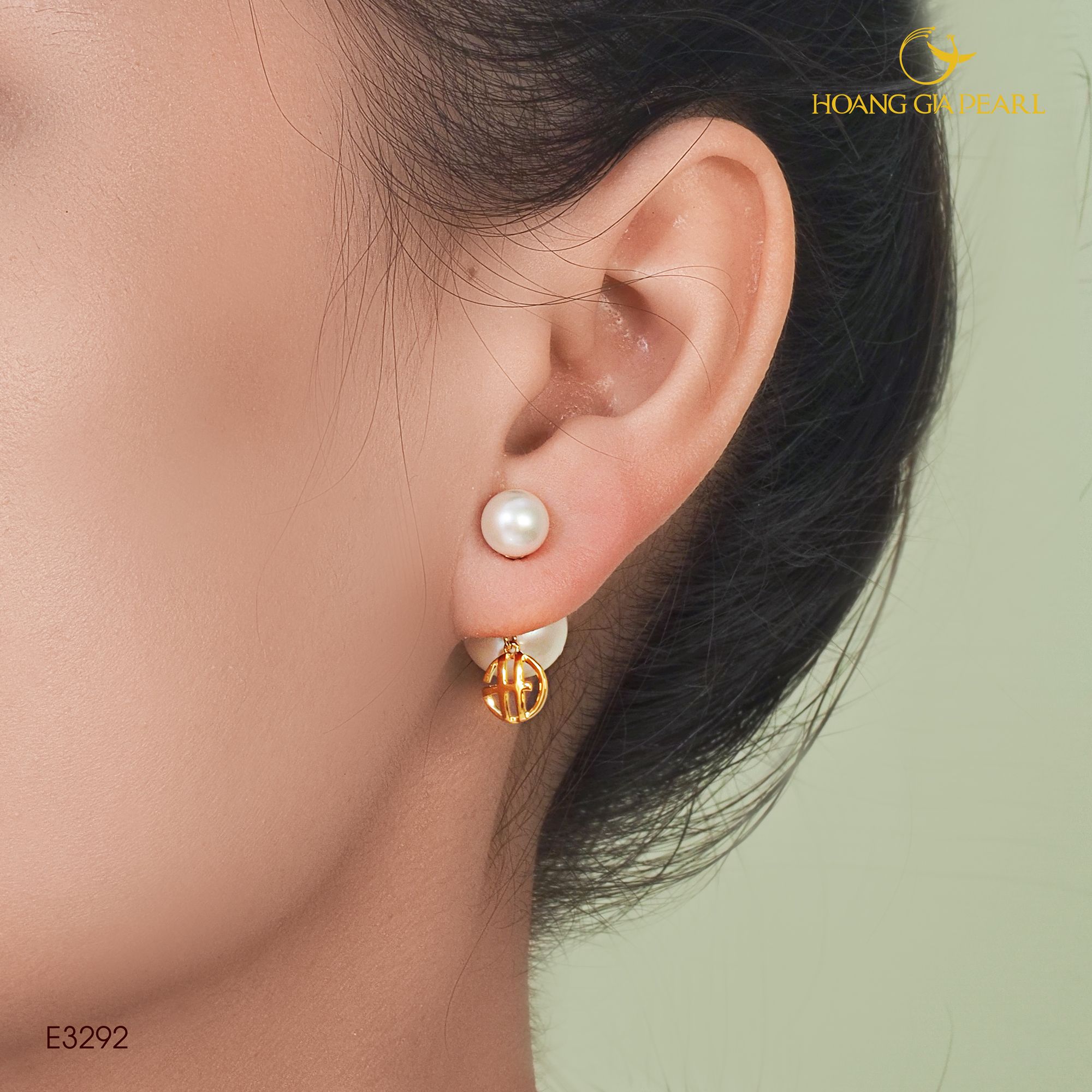 Bông tai ngọc trai E3292