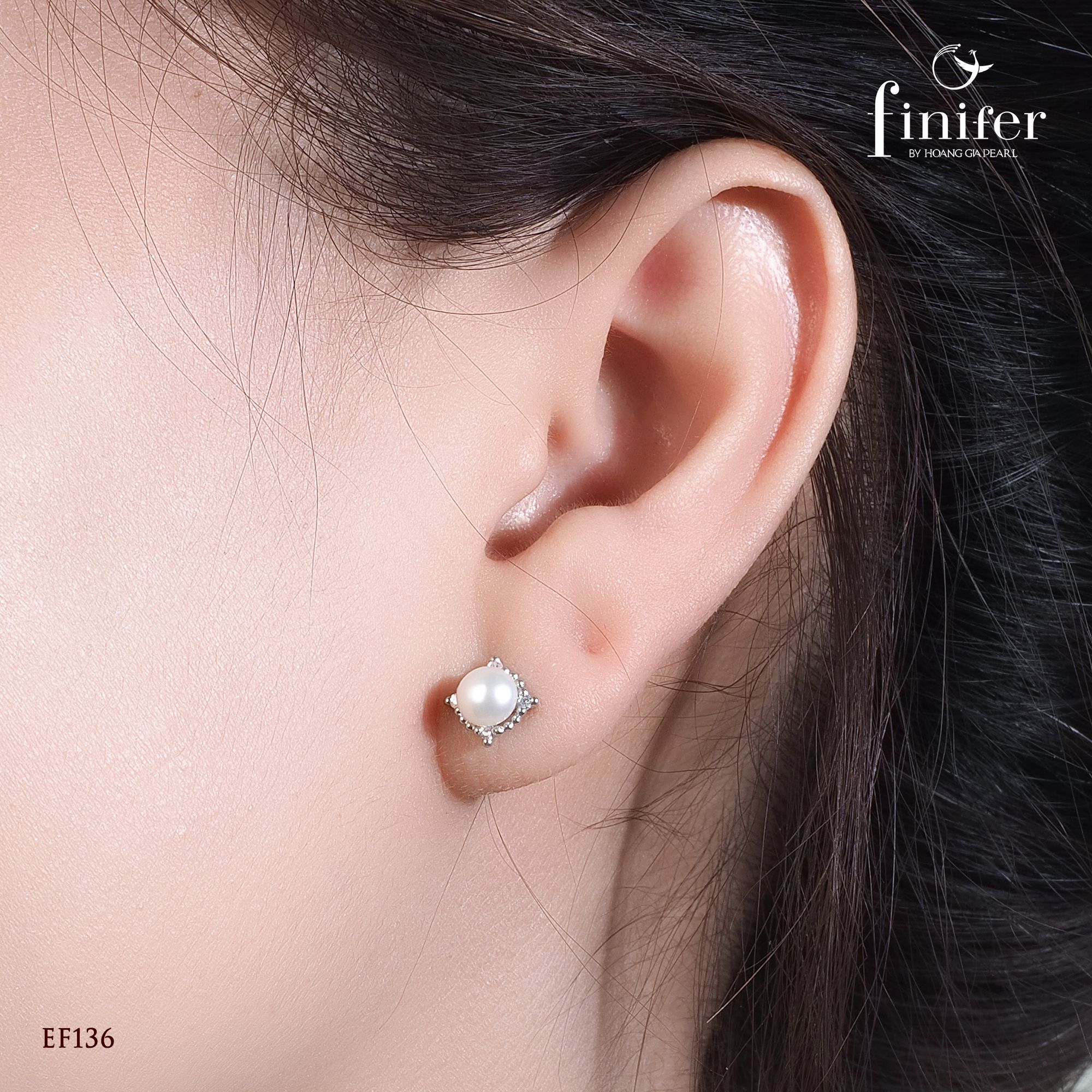 Bông tai ngọc trai Finifer EF136
