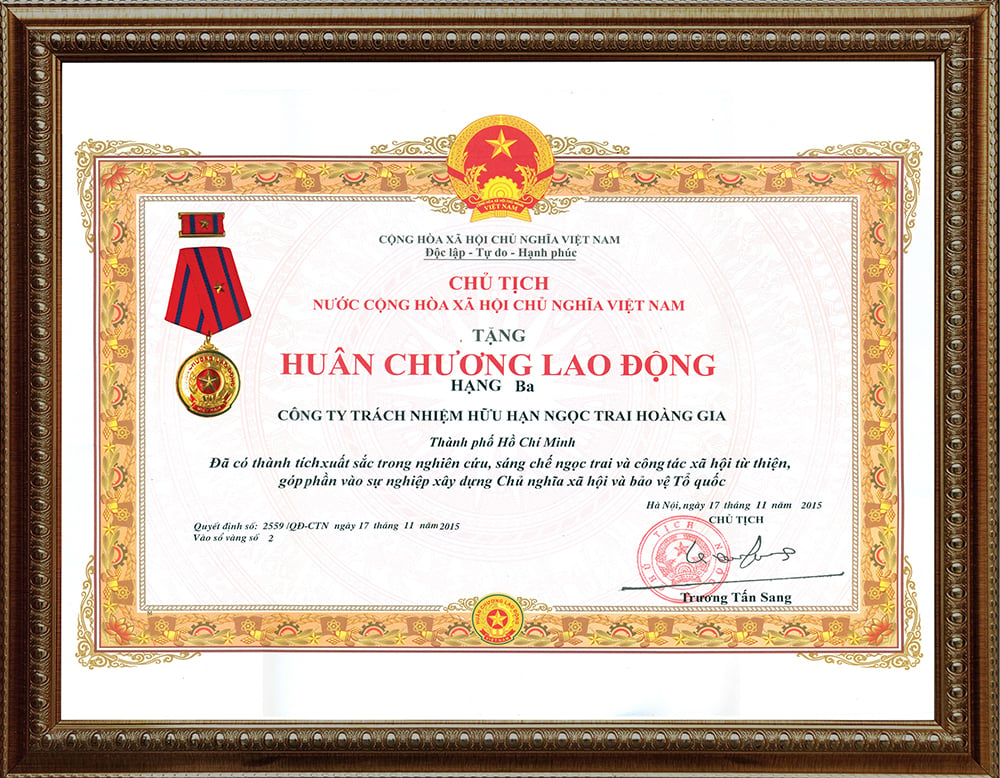 Huân chương Lao động Hạng Ba