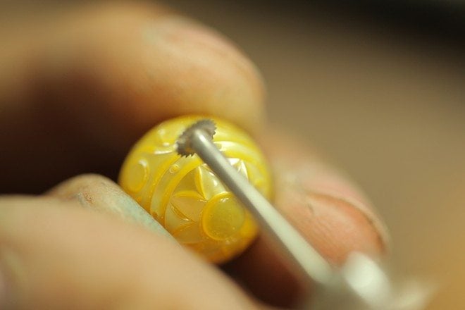 Viên ngọc trai trống đồng phải trải qua 2 lần nuôi cấy