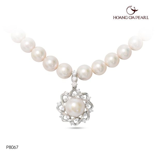 Chuỗi cổ ngọc trai đính mặt P8067