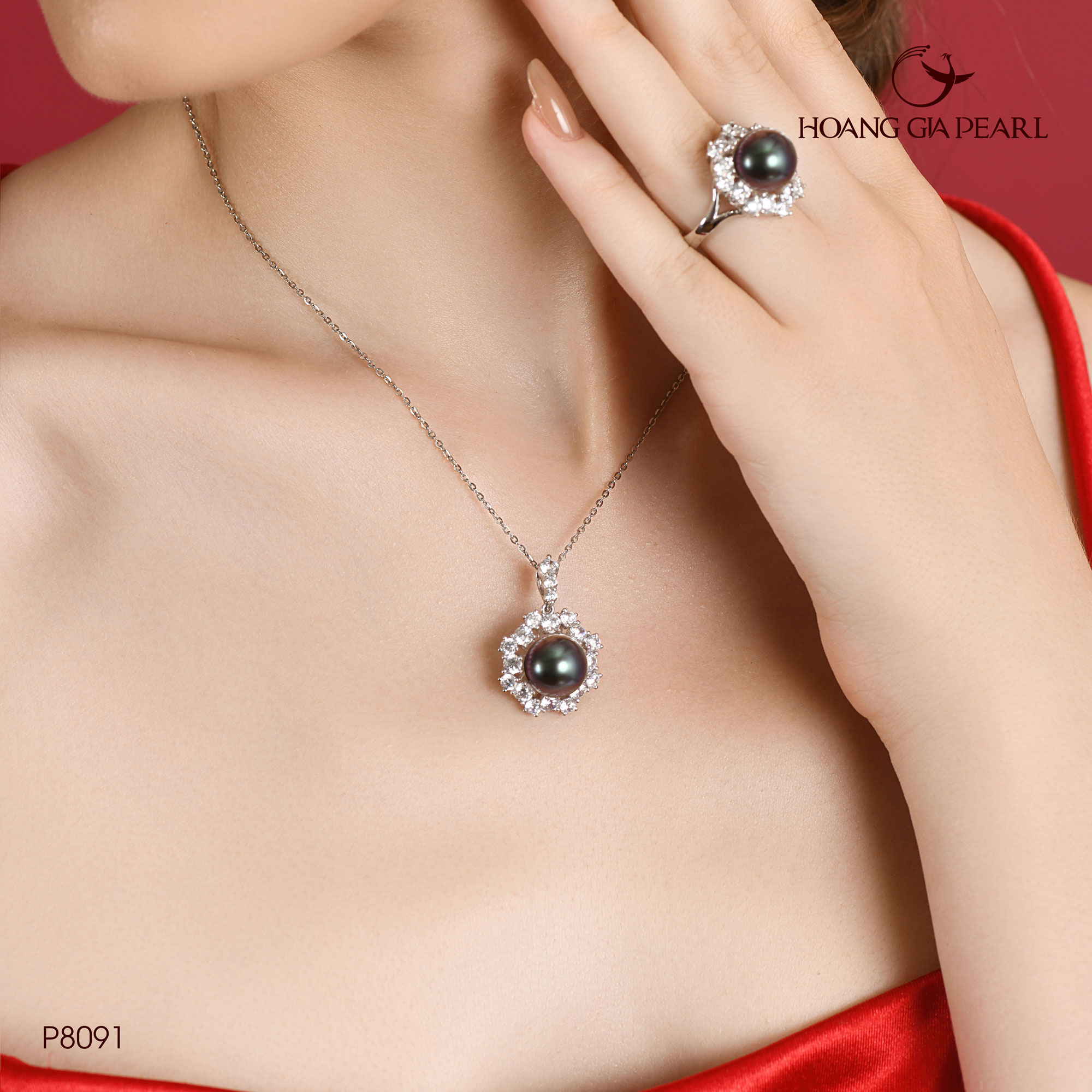 Mặt dây chuyền ngọc trai P8091