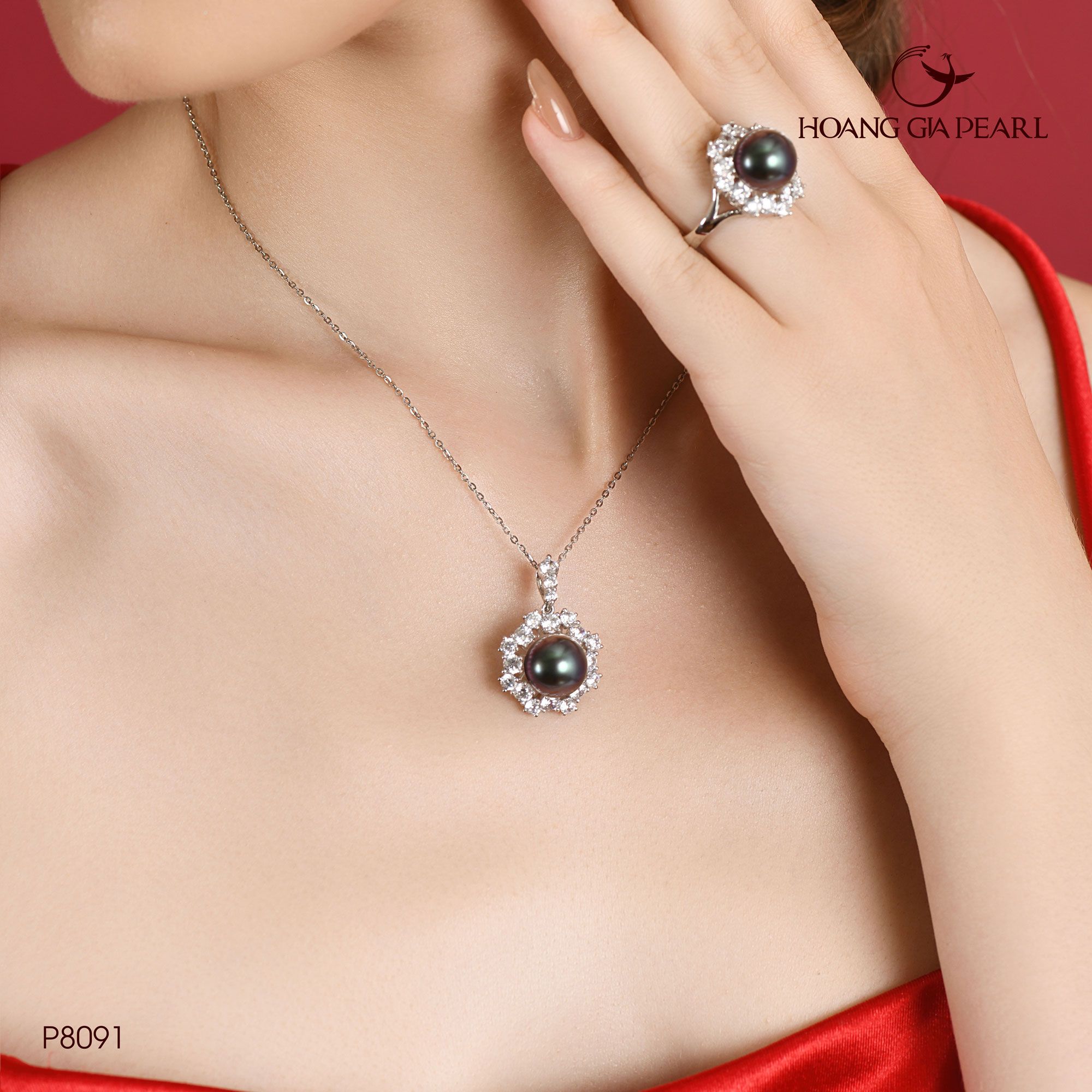 Mặt dây chuyền ngọc trai P8091