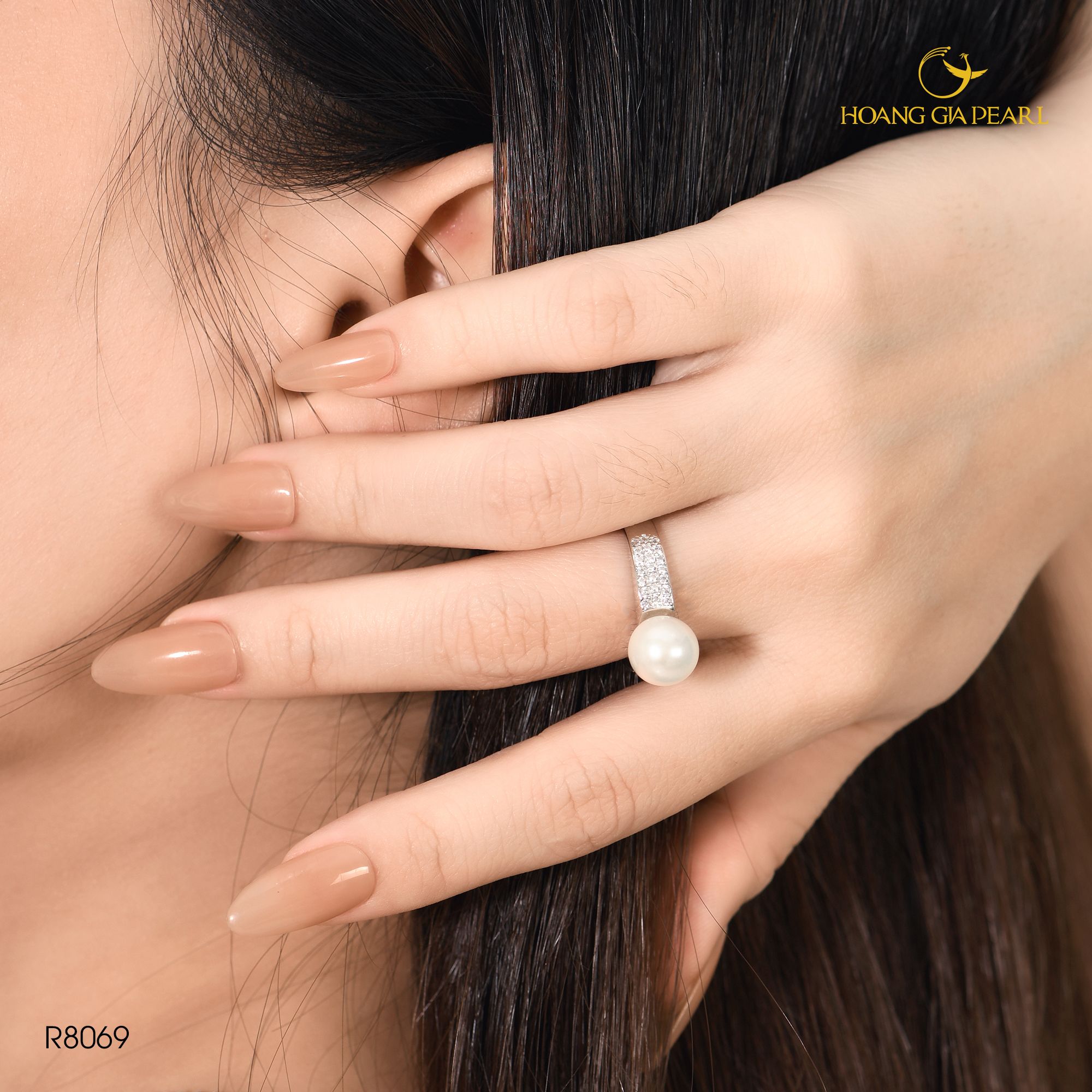 Nhẫn ngọc trai R8069