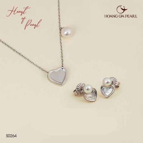 Bộ trang sức ngọc trai "Heart of Pearl" S0264