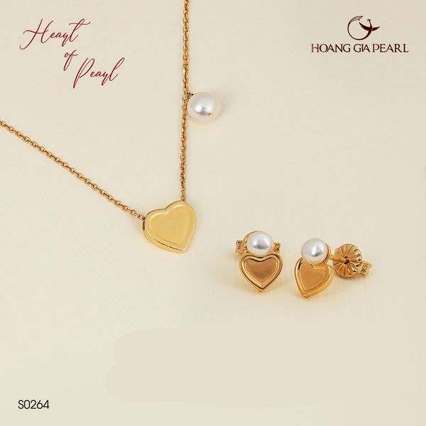 Bộ trang sức ngọc trai "Heart of Pearl" S0264