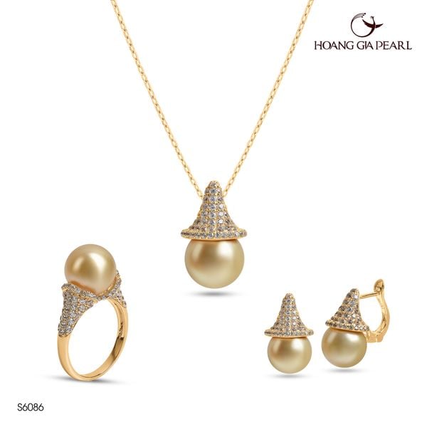 Bộ trang sức ngọc trai S6086