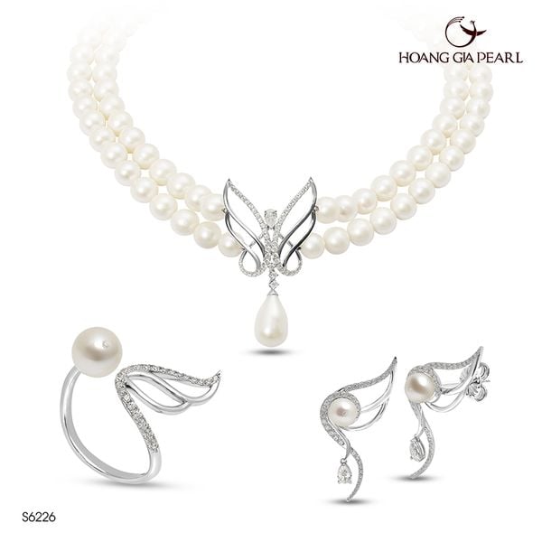 Bộ trang sức ngọc trai S6226