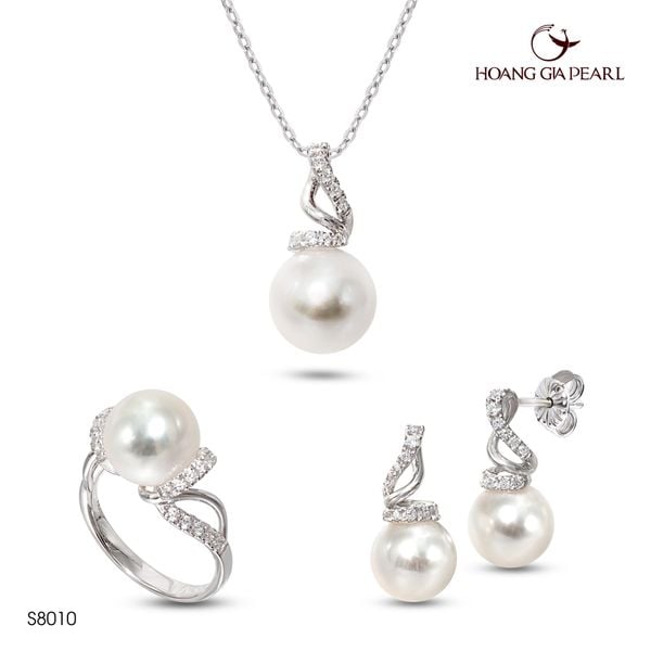 Bộ trang sức ngọc trai S8010