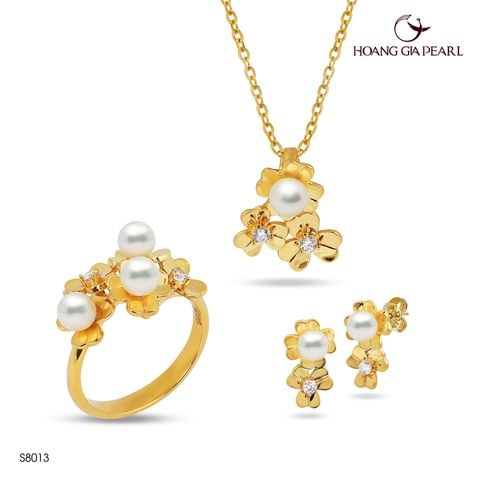 Bộ trang sức ngọc trai S8013