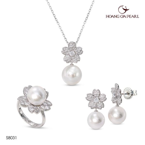 Bộ trang sức ngọc trai S8031