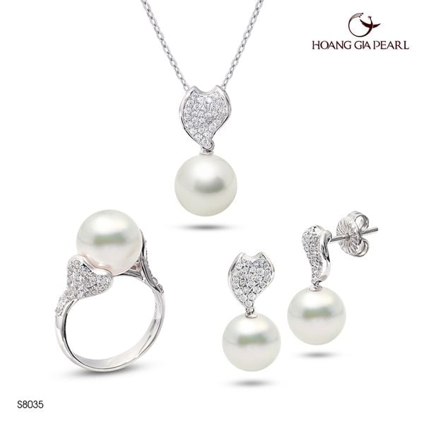Bộ trang sức ngọc trai S8035