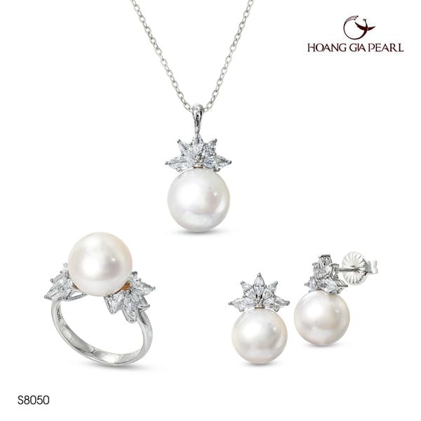 Bộ trang sức ngọc trai S8050