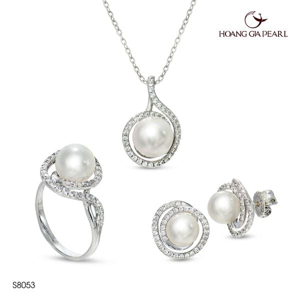 Bộ trang sức ngọc trai S8053