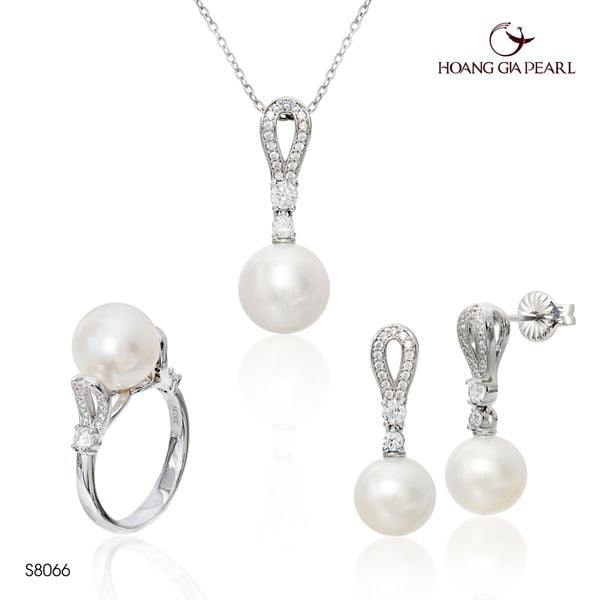 Bộ trang sức ngọc trai S8066
