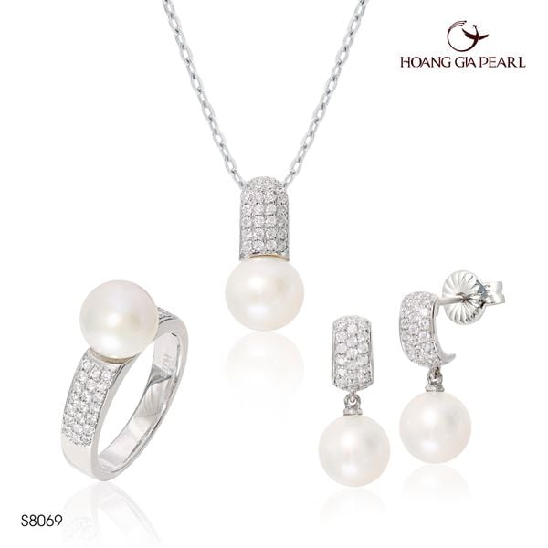 Bộ trang sức ngọc trai S8069