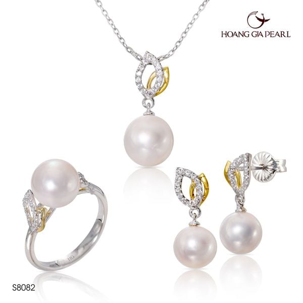 Bộ trang sức ngọc trai S8082