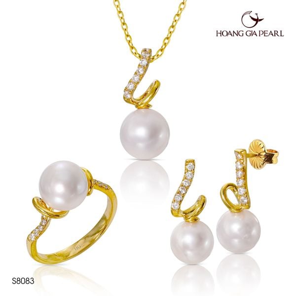 Bộ trang sức ngọc trai S8083