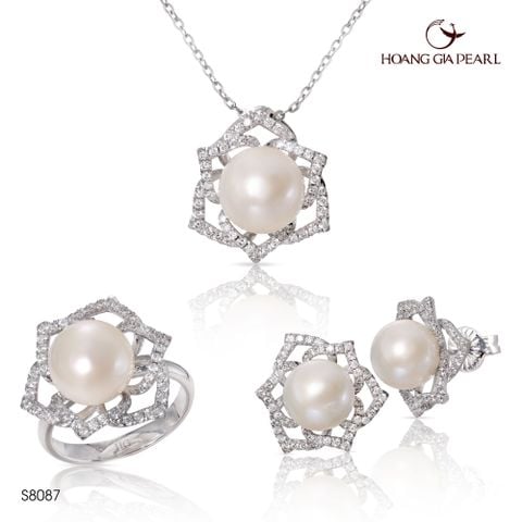 Bộ trang sức ngọc trai S8087